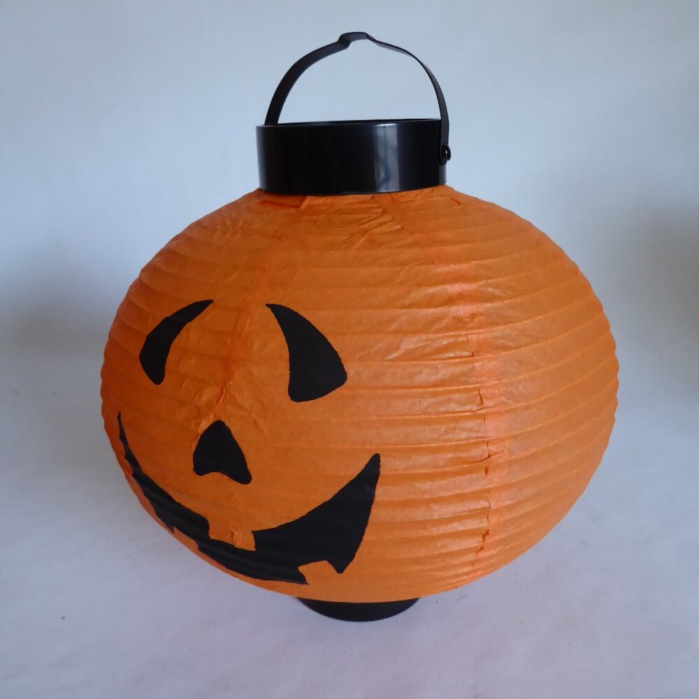 NEW BOSTON WAREHOUSE HALLOWEEN PUMPKIN PAPER BATTERY POWERED LANTERNS (LOT OF 5) - Picture 7 of 15
